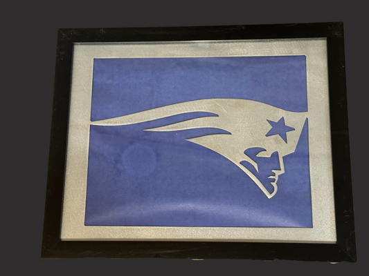 Patriots Logo in Frame